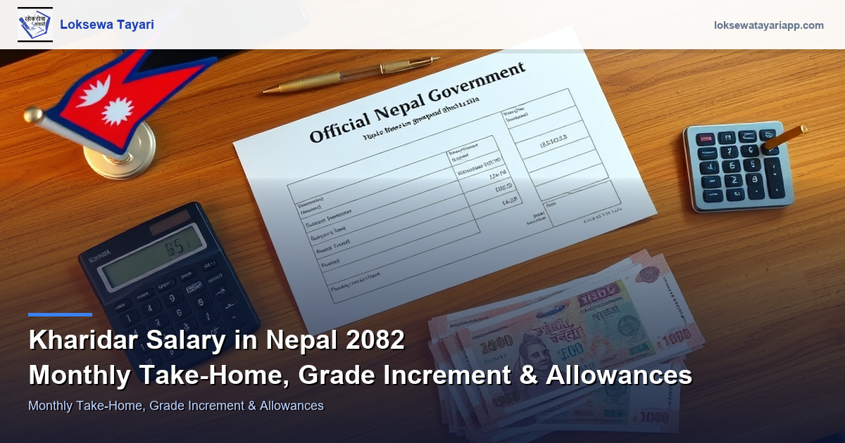 Kharidar Salary in Nepal 2082 — Monthly Take-Home, Grade Increment & Allowances