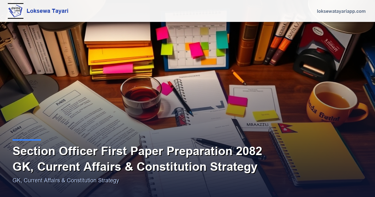 Section Officer First Paper Preparation 2082 — GK, Current Affairs & Constitution Strategy