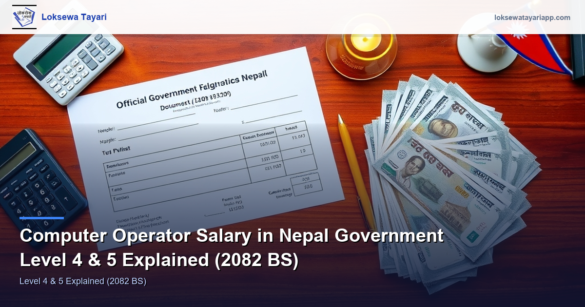 Computer Operator Salary in Nepal Government — Level 4 & 5 Explained (2082 BS)