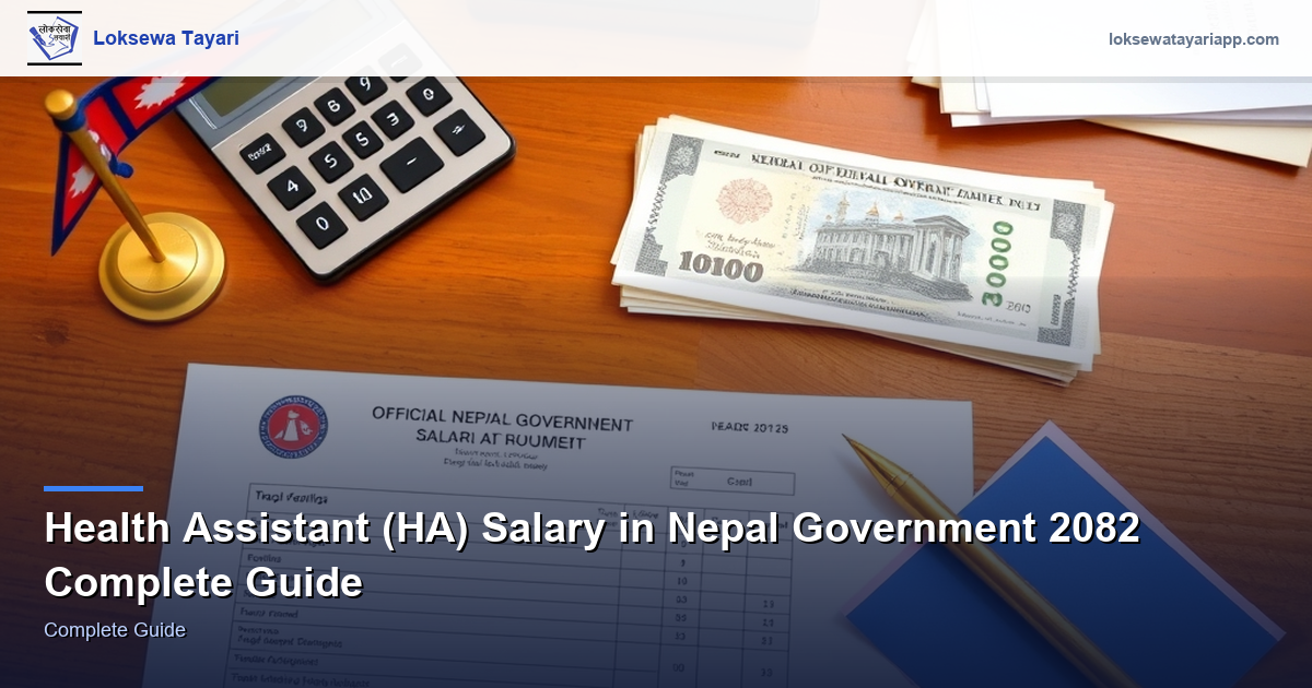 Health Assistant (HA) Salary in Nepal Government 2082 — Complete Guide