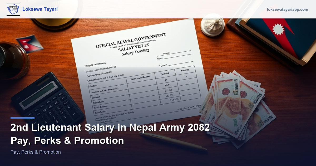 2nd Lieutenant Salary in Nepal Army 2082 — Pay, Perks & Promotion