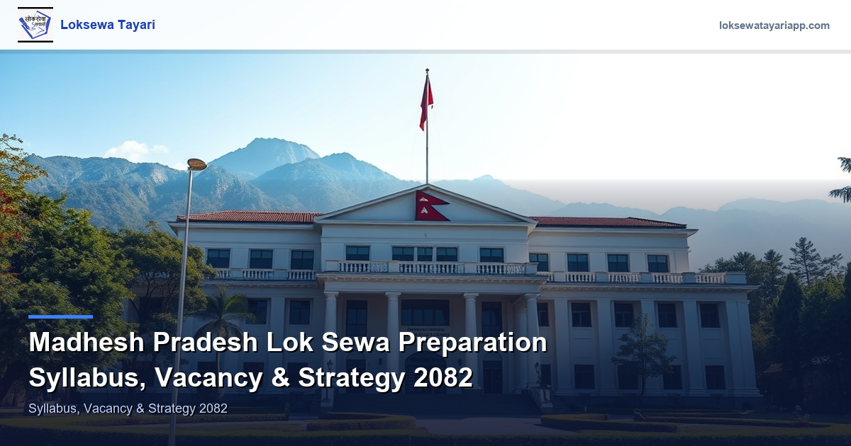 Madhesh Province Public Service Preparation — Syllabus, Vacancy & Strategy 2082