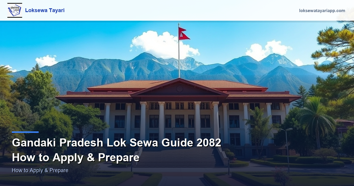 Gandaki Province Public Service Guide 2082 — How to Apply & Prepare