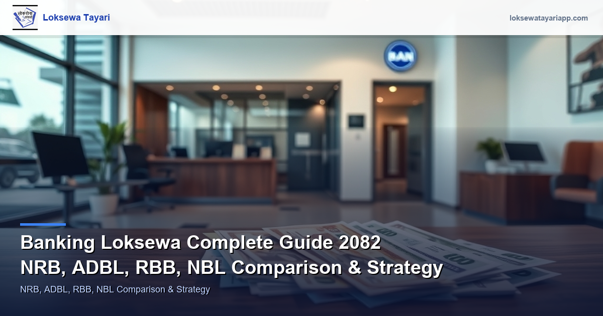 Banking Loksewa Complete Guide 2082 — NRB, ADBL, RBB, NBL Comparison & Strategy