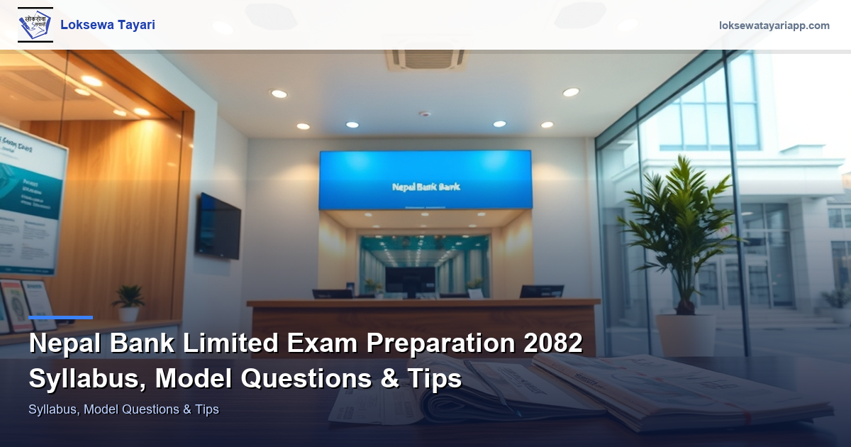 Nepal Bank Limited Exam Preparation 2082 — Syllabus, Model Questions & Tips