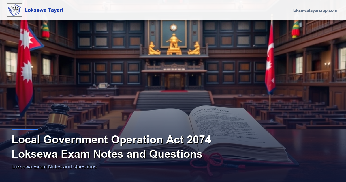 Local Government Operation Act 2074 — Loksewa Exam Notes and Questions