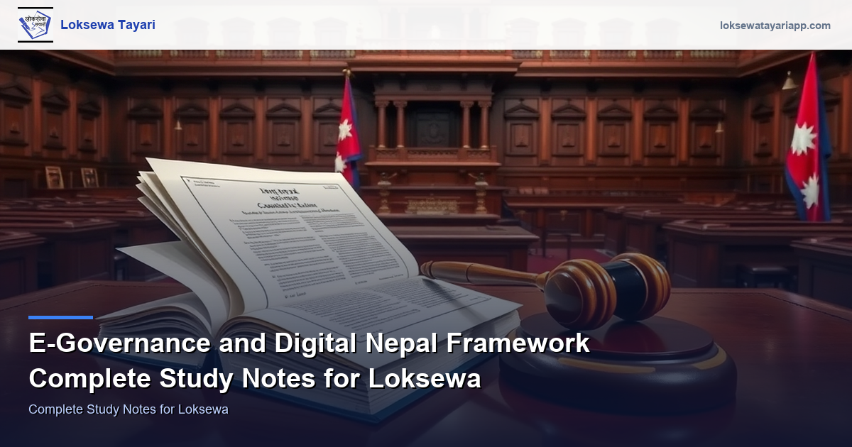 E-Governance and Digital Nepal Framework — Complete Study Notes for Loksewa