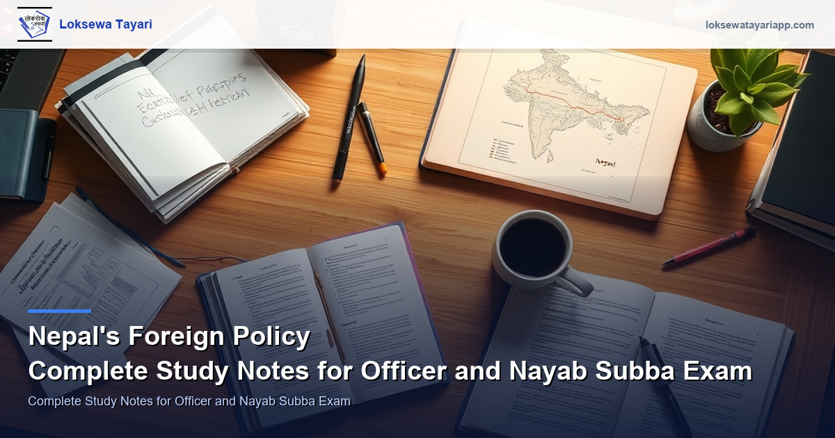 Nepal’s Foreign Policy — Complete Study Notes for Officer and Nayab Subba Exam