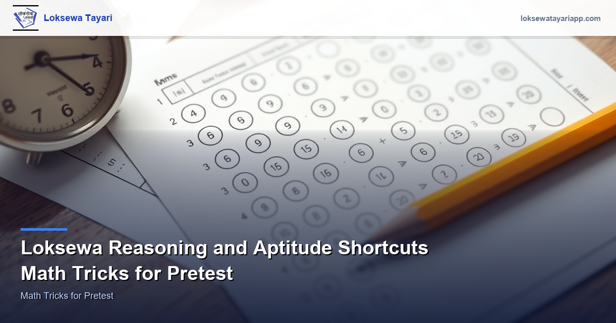 Loksewa Reasoning and Aptitude Shortcuts — Math Tricks for Pretest