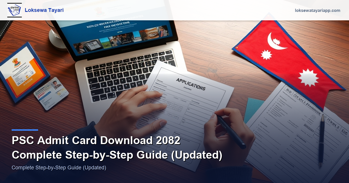 PSC Admit Card Download 2082 — Complete Step-by-Step Guide (Updated)